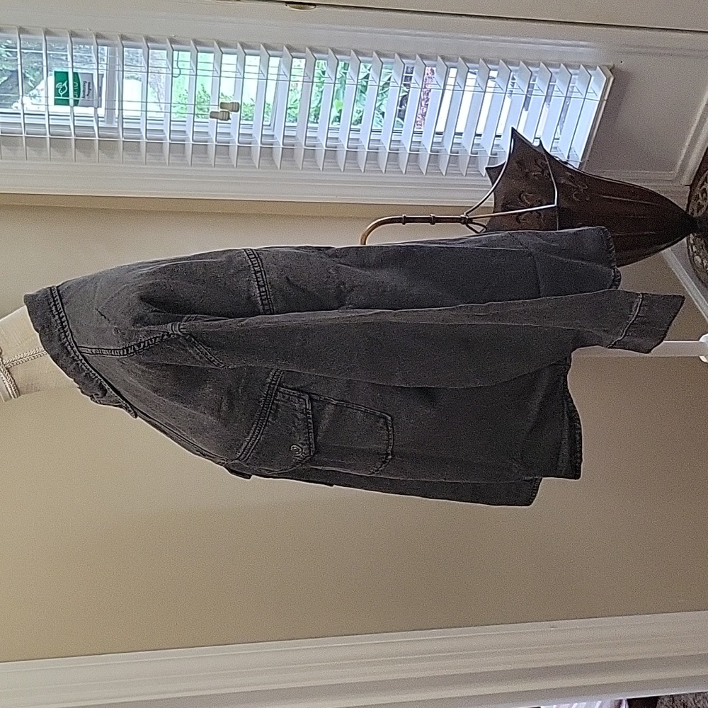 YMI With Love potassium+hsand gray denim jean shacket Cotton oversized XL NEW… - Picture 6 of 11